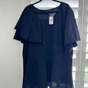 Ashley Stewart ruffle blouse size 34